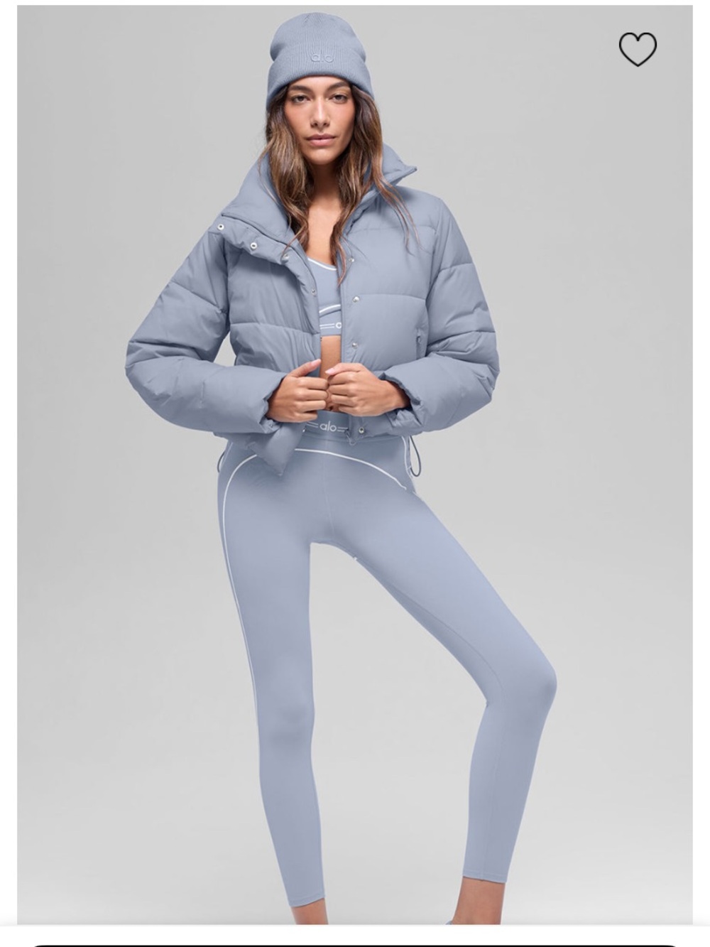 NWT Alo Yoga gold rush puffer jacket Size L